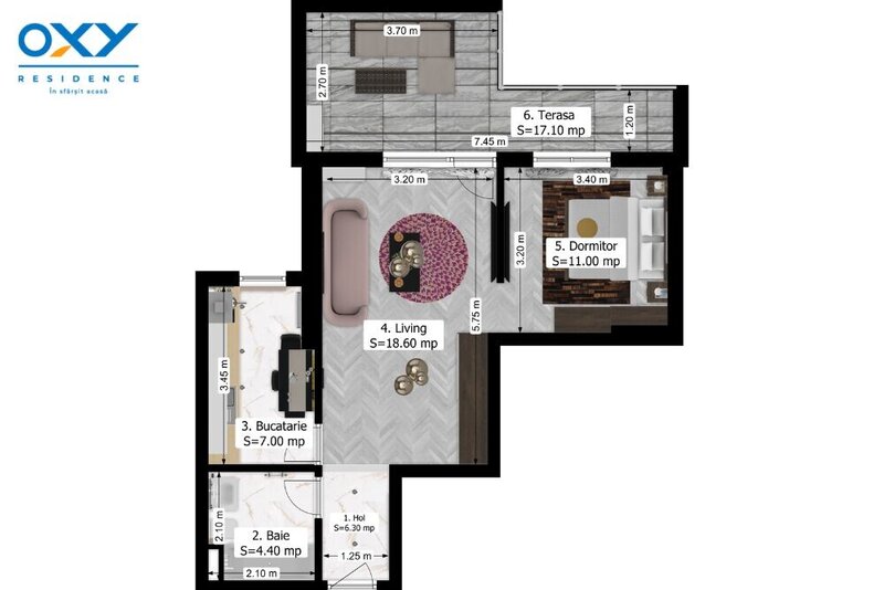 Rahova, Oxy Residence, 2 Camere 64 mp mega discount